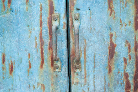 Rusty iron gateの写真素材