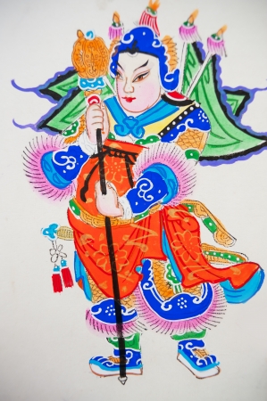 China's sichuan province, mianzhu New Year posters の写真素材