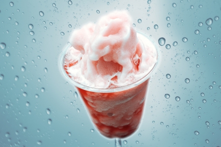 A cup of ice cream 