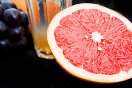 Dessert drinks, tea, fruitの写真素材