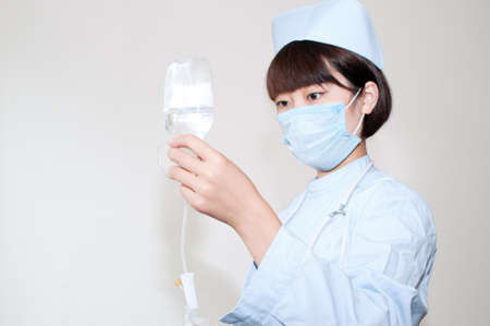 Smiling nurse at workの写真素材