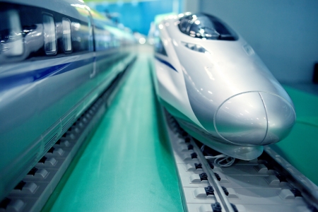 High-speed train model