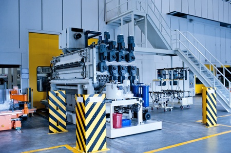 The car shell production lineのeditorial素材