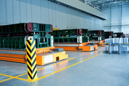 The car shell production lineのeditorial素材