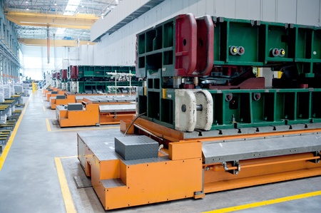 The car shell production lineのeditorial素材