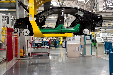 Automobile manufacture factoryのeditorial素材