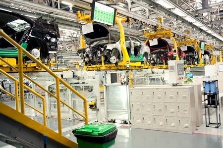 Automobile manufacture factoryのeditorial素材