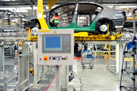 Automobile manufacture factoryのeditorial素材
