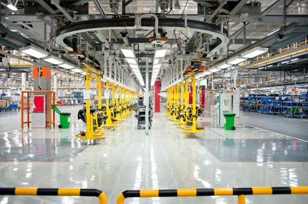 Automobile manufacture factoryのeditorial素材