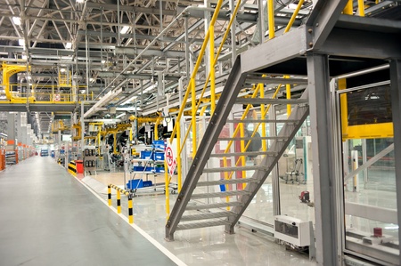 Automobile manufacture factoryのeditorial素材