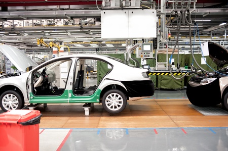 Automobile manufacture factoryのeditorial素材