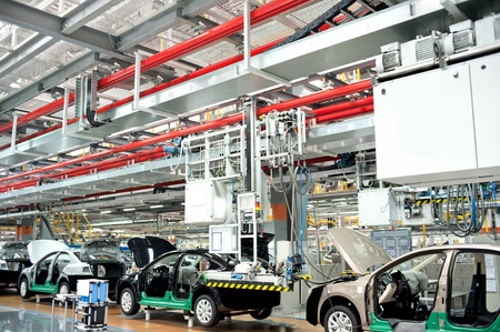 Automobile manufacturing factoryのeditorial素材