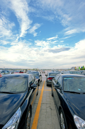 City parking uncoveredの写真素材