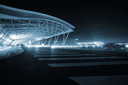 Shanghai Airport Nightのeditorial素材