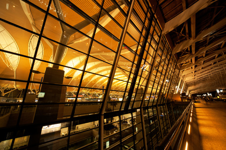 Shanghai Airport Nightのeditorial素材