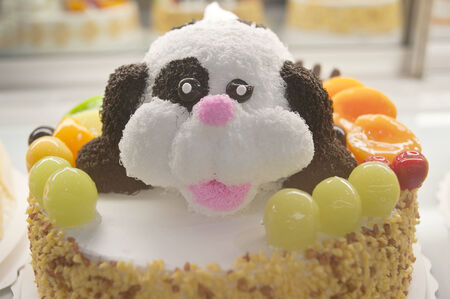 Birthday cakes, pastries designの写真素材