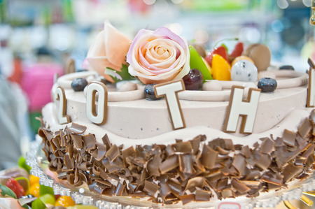 Birthday cakes, pastries designの写真素材