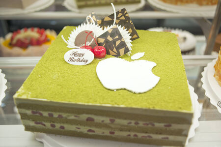 Birthday cakes, pastries designの写真素材