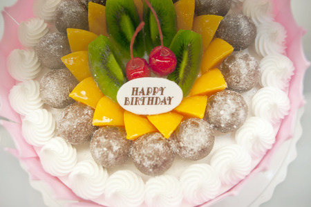 Birthday cakes, pastries designの写真素材