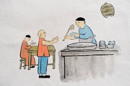traditional Chinese painting styleのeditorial素材