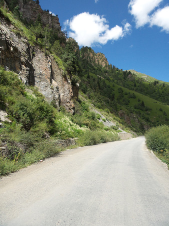 Mountain roadの写真素材