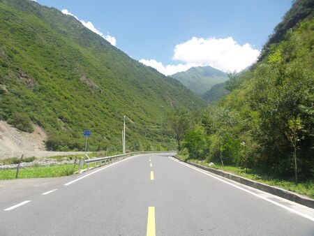 Mountain roadの写真素材