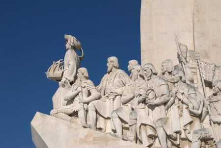 Portuguese discoveries monument in Lisbonのeditorial素材