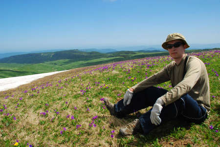 This is beautiful mountain landscape northern caucasia. の写真素材