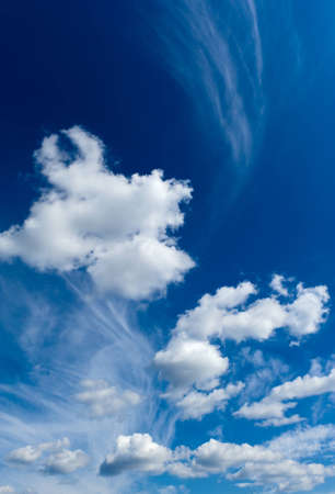 The Blue Sky and white cloudsの写真素材