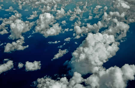 Beautiful blue sky and some cloudsの写真素材