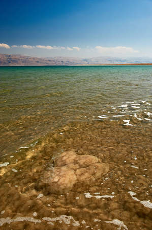 Mineral salts on coast of the Dead Sea,の写真素材