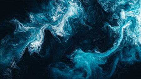 Abstract swirling blue and white textures create a mesmerizing background. Perfect for digital art, presentations, or creative projects seeking a fluid, artistic feel.の素材