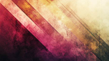 This dynamic abstract background features bold colorful diagonal stripes with a textured design, ideal for creative projects, wallpapers, and graphics.の素材