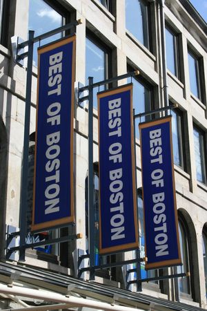 "Best of Boston" signs.の写真素材