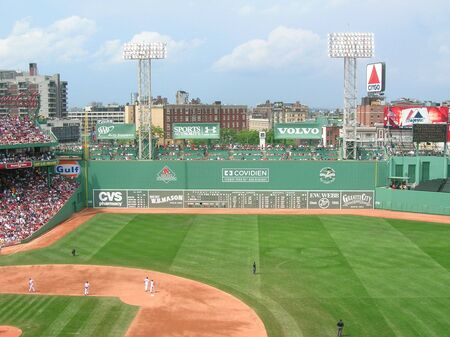 Boston, Massachusetts, USA - September 4th, 2009 - A Red Sox game at Fenway Park.のeditorial素材