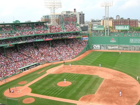 Boston, Massachusetts, USA - September 4th, 2009 - A Red Sox game at Fenway Park.のeditorial素材