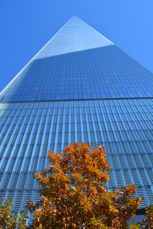 New York City, USA - November 3, 2014 - World Trade Center Tower One on the day the building opens.のeditorial素材