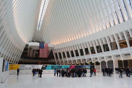 New York City March 4 2016 - Grand opening of the Oculus transportation hub at the World Trade Center.のeditorial素材