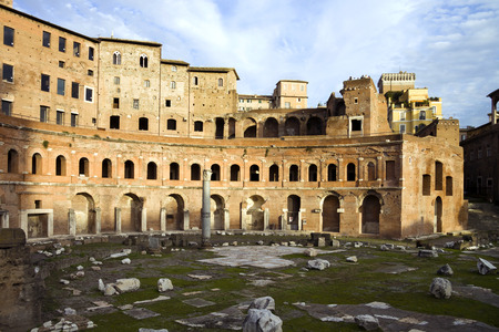 Trajan market in Romeの写真素材