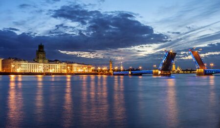 St. Petersburg and the white night periodの写真素材