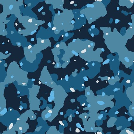 Blue and light gray abstract repeatable mosaic patternのイラスト素材