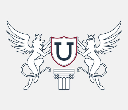 College and University badges is a vector illustration about studying and learningのイラスト素材