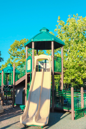 Playground in the park.の写真素材