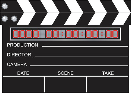 Digital movie clapboardのイラスト素材