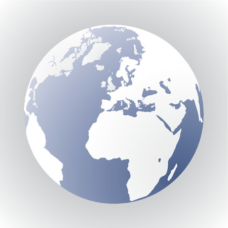 Terrestrial globeのイラスト素材