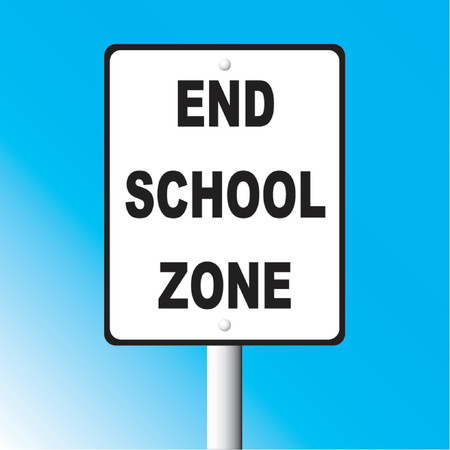 School zone signのイラスト素材