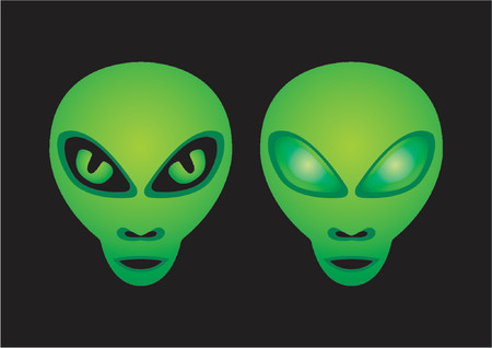 Alien headsのイラスト素材