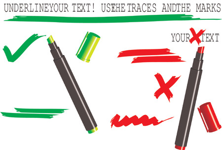 Markers of different colors. Set 2/2のイラスト素材