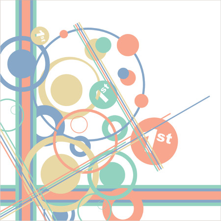 Abstract pattern with different colors over white backgroundのイラスト素材