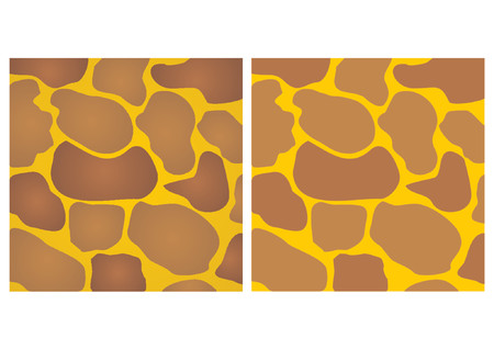 Abstract giraffe skin pattern. Two versions. With solid and gradient colors.のイラスト素材